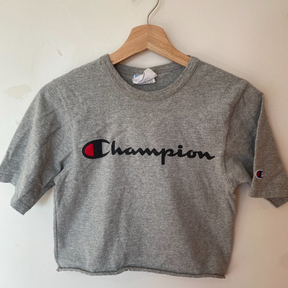 Vintage Champion Crop Top